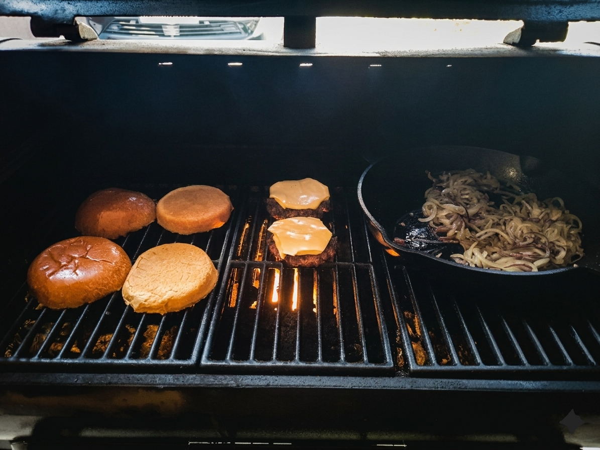Burger Zubereitung